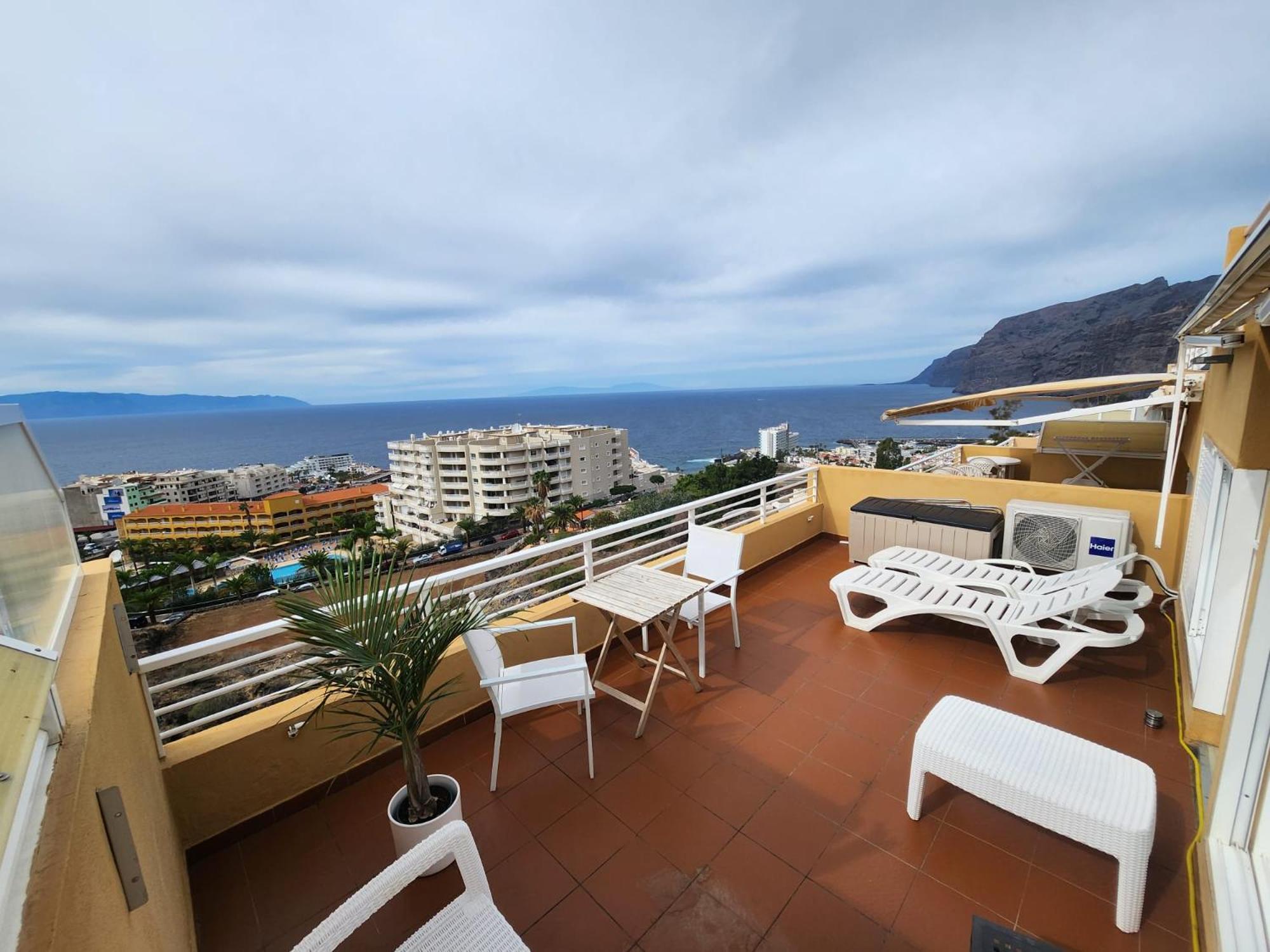 Los Gigantes,Huge Terrace,Sea View,Air Conditioning Apartment Puerto de Santiago  Exterior photo